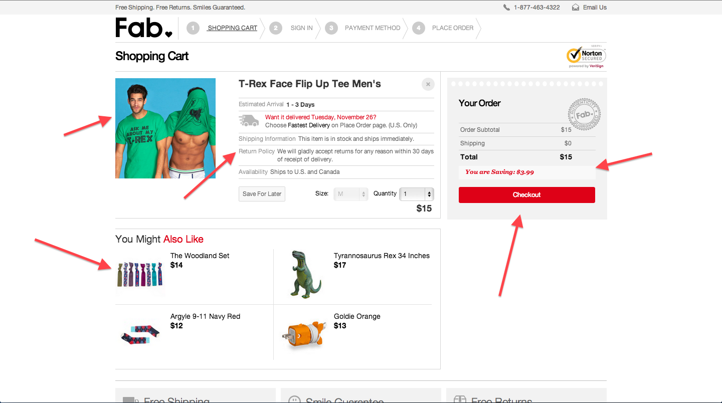 Fab.com Checkout Dissected Step 3