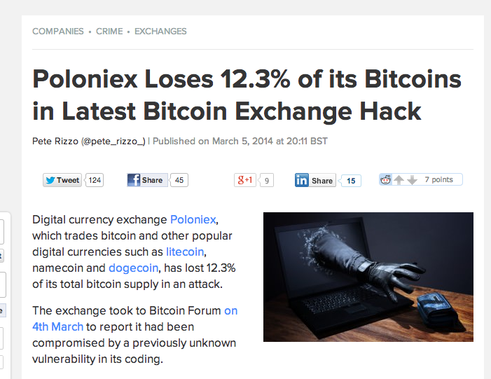 Bitcoin Exchanges Are Prone to Hacking