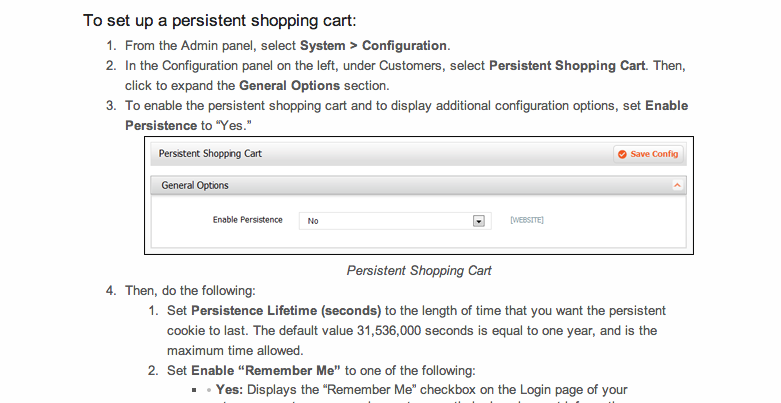 Magneto Persistent Cart